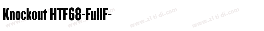 Knockout HTF68-FullF字体转换